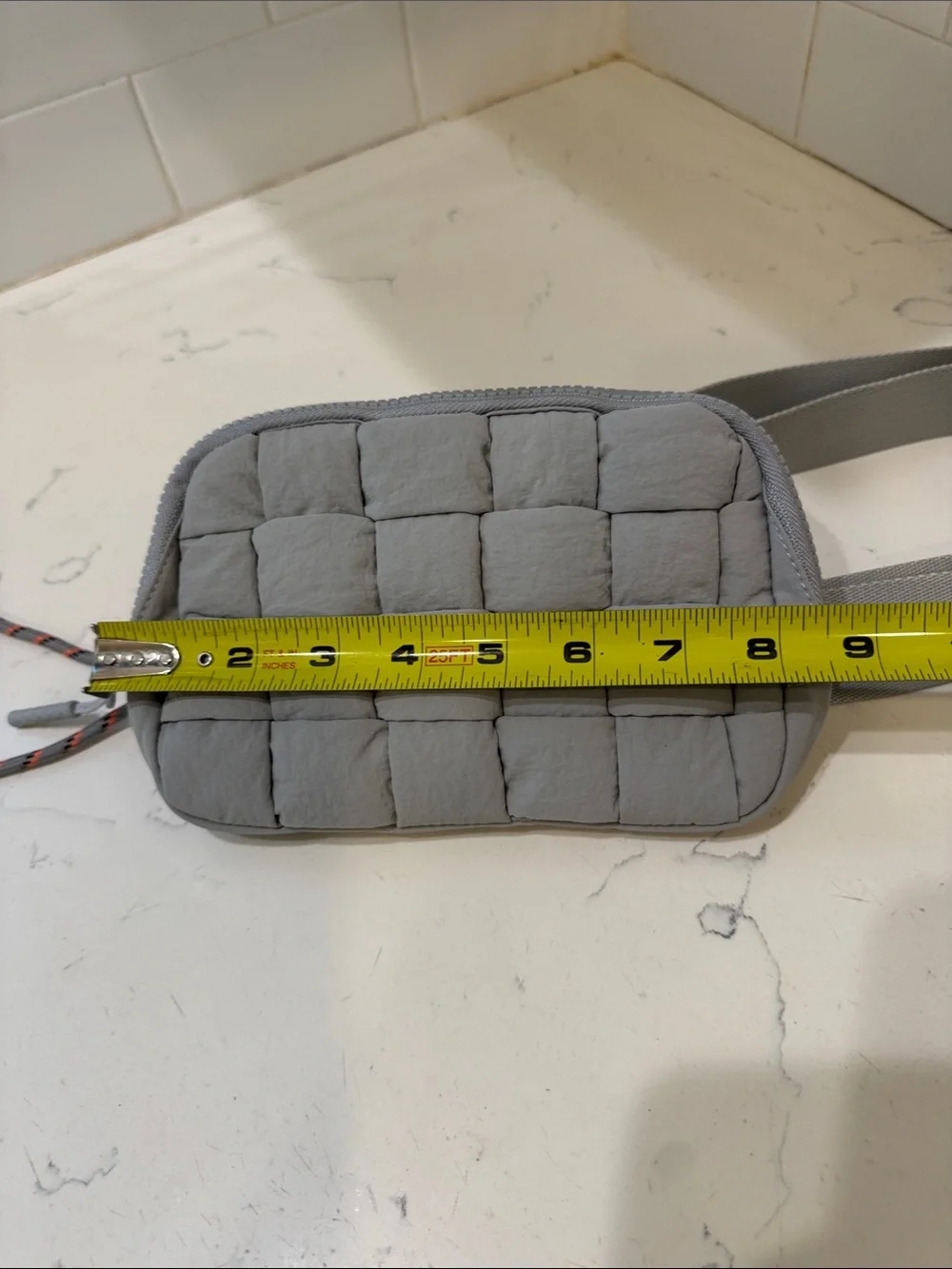 Gray Quilted Crossbody Satchel - Modern Women’s Bag